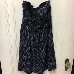 Gap Navy Strapless Dress